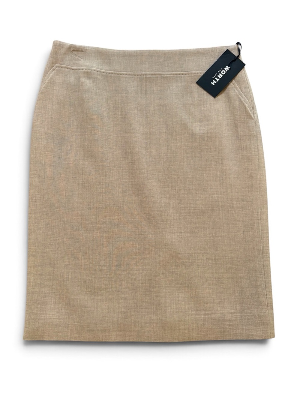 NWT Worth New York Taupe Pencil Skirt, Classic, Sleek Office Staple